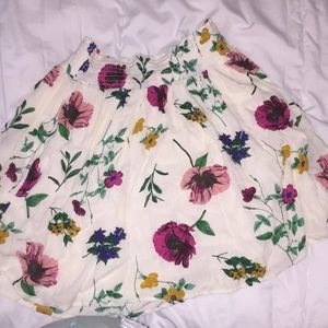 A floral skirt